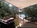 Apartmány Olive Garden - swimming pool: A1(4), A2(4), A3(4), SA4(2), SA5(2) Biograd - Riviera Biograd  - společná terasa