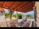 Prázdninový dům/vila Lumos - panoramic view & olive garden: H(10) Postira - Ostrov Brač  - Chorvatsko  - terasa