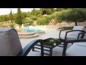 Prázdninový dům/vila Nave - private pool: H(4+1) Postira - Ostrov Brač  - Chorvatsko  - H(4+1): zahradní terasa