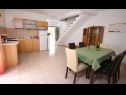 Apartmány Neda - perfect location & free parking: A1(6), A2(4+1), A3(4+1) Splitska - Ostrov Brač  - Apartmán - A3(4+1): kuchyně a jídelna
