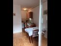 Apartmány Bor - cosy & afordable: A1(3) Supetar - Ostrov Brač  - Apartmán - A1(3): kuchyně a jídelna