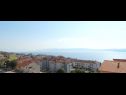 Apartmány Zdravko B1(4+1) Crikvenica - Riviera Crikvenica  - Apartmán - B1(4+1): výhled  na moře