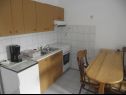 Apartmány Marija - seaview: A1(2+1), A2(4), A3(2), A4(6+2) Novi Vinodolski - Riviera Crikvenica  - Apartmán - A1(2+1): kuchyně a jídelna