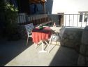 Apartmány Ruka - free barbecue: A1(2), A2(2+1), A3(3) Mali Lošinj - Ostrov Lošinj  - Apartmán - A1(2): zahradní terasa