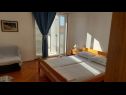 Apartmány Mirjana: sea view & balcony: A1 MN (2+1), A2 JN (2+1) Baška Voda - Riviera Makarska  - Apartmán - A2 JN (2+1): ložnice