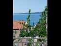 Apartmány Josip - 150 m from beach with free parking A1(3), A2(5), A3(2+2) Baška Voda - Riviera Makarska  - Apartmán - A3(2+2): výhled  na moře