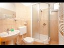Apartmány a pokoje Led - near sea: SA1(2), A2(2+2), A3(2+2), R4(2), R5(2), A6(2+1), A7(2+2) Brela - Riviera Makarska  - Pokoj - R4(2): koupelna s WC