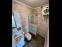 Apartmány Via - 250 m from sea: SA2(2), SA3(2), SA4(2), SA1(2) Brela - Riviera Makarska  - Studio apartmán - SA1(2): koupelna s WC