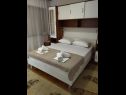 Apartmány Graci - 20 m from pebble beach: A1(4) Gradac - Riviera Makarska  - Apartmán - A1(4): ložnice