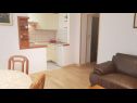 Apartmány Mila - 2 bedrooms and free parking: A4(4), A5(5) Makarska - Riviera Makarska  - Apartmán - A5(5): kuchyně a jídelna