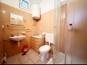 Apartmány Tomo - 10 m from beach: A1(2+2), SA2(2) Zaostrog - Riviera Makarska  - Apartmán - A1(2+2): koupelna s WC