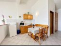 Apartmány Tomo - 10 m from beach: A1(2+2), SA2(2) Zaostrog - Riviera Makarska  - Studio apartmán - SA2(2): kuchyně a jídelna
