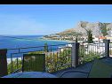 Apartmány Iva - with beautiful view: A1(4+1) Omiš - Riviera Omiš  - dům