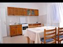Apartmány Draga - 15 m from pebble beach: SA1(4), A2(4+2), A4(3+1) Metajna - Ostrov Pag  - Apartmán - A4(3+1): kuchyně a jídelna