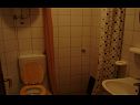 Apartmány Irmica - by the sea: A1(2+3), A2(2+1), SA3(2+1), SA4(2), SA5(3) Lukovo Šugarje - Riviera Senj  - Studio apartmán - SA4(2): koupelna s WC