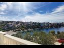 Apartmány Branka - 30 m from beach: A1 zeleni(4+1), A2 žuti(4+1) Zátoka Kanica (Rogoznica) - Riviera Šibenik  - Chorvatsko  - Apartmán - A2 žuti(4+1): výhled  na moře