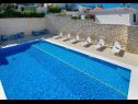 Apartmány Bisernica - with pool; A1(6), A2(6), A3(2) Ražanj - Riviera Šibenik  - Apartmán - A3(2): bazén