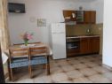 Apartmány Desy - free parking & BBQ: SA1(2+2), SA2(2+2), A3(4+2) Srima - Riviera Šibenik  - Studio apartmán - SA1(2+2): kuchyně a jídelna