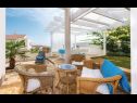 Apartmány Big blue - terrace lounge: A1(4) Vodice - Riviera Šibenik  - Apartmán - A1(4): zahradní terasa