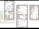 Apartmány Irvin - sweet apartment : A1(5) Trogir - Riviera Trogir  - Apartmán - A1(5): půdorys
