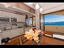 Apartmány Marijan - beautiful view: A1(6) Trogir - Riviera Trogir  - Apartmán - A1(6): kuchyně a jídelna