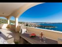 Apartmány Marijan - beautiful view: A1(6) Trogir - Riviera Trogir  - Apartmán - A1(6): výhled z terasy