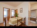 Apartmány Ivanka - 200 m from sea: A1(4) Trogir - Riviera Trogir  - Apartmán - A1(4): kuchyně a jídelna