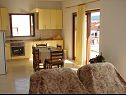 Apartmány Tone - spacious and comfortable: A1 zuti(5+2), A2 plavi(5+2) Trogir - Riviera Trogir  - Apartmán - A1 zuti(5+2): kuchyně a jídelna