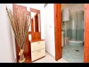 Apartmány Roko - 50 meters from sandy beach: A1 (2+2) Obrovac - Riviera Zadar  - Apartmán - A1 (2+2): koupelna s WC
