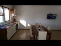 Apartmány Summer Sun SA1(2+1), A2(2+2), A3(4+2), A4(4+2) Privlaka - Riviera Zadar  - Apartmán - A3(4+2): kuchyně a jídelna