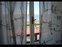 Apartmány Markas - pet friendly: A1 Bella vista 1 (4+1), A2 - Bella vista 2 (2+2) Rtina - Riviera Zadar  - Apartmán - A1 Bella vista 1 (4+1): výhled z okna