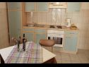 Apartmány Ivan Z - 10 m from sea: A3(2), A4(2) Seline - Riviera Zadar  - Apartmán - A3(2): kuchyně a jídelna