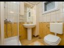 Apartmány a pokoje Mate 1 - 130 m from sea: A1 Zeleni(2+2), R1 Zuta(2), R2 Roza(2) Bol - Ostrov Brač  - Pokoj - R1 Zuta(2): koupelna s WC