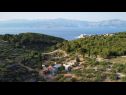 Prázdninový dům/vila Nave - private pool: H(4+1) Postira - Ostrov Brač  - Chorvatsko  - výhled  na moře (dům a okolí)