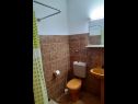 Apartmány Vig - 60 m from beach: A1(5), A2(4) Povlja - Ostrov Brač  - Apartmán - A1(5): koupelna s WC
