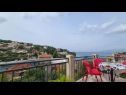 Apartmány Marin - amazing sea view: A1(4+1), A2(4+1), A3(4+1) Splitska - Ostrov Brač  - Apartmán - A1(4+1): výhled  na moře