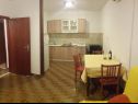 Apartmány Silvana - economy apartments : A1(4), A3(2+1), A2(2) Supetar - Ostrov Brač  - Apartmán - A3(2+1): kuchyně a jídelna