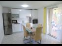 Apartmány Vis B1(4+2) - selce Selce - Riviera Crikvenica  - Apartmán - B1(4+2) - selce: kuchyně a jídelna