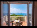 Apartmány a pokoje Villa Bouganvillea - sea view & garden: A1 Deluxe (2+1), A2 Superior (2+1), A3 Comfort (2+1), A4 Premium (2+1), R1 Deluxe (2), R2 Comfort (2) Mlini - Riviera Dubrovnik  - Apartmán - A1 Deluxe (2+1): terasa