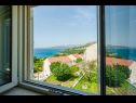 Apartmány a pokoje Villa Bouganvillea - sea view & garden: A1 Deluxe (2+1), A2 Superior (2+1), A3 Comfort (2+1), A4 Premium (2+1), R1 Deluxe (2), R2 Comfort (2) Mlini - Riviera Dubrovnik  - Apartmán - A3 Comfort (2+1): výhled z okna