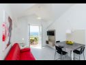 Apartmány a pokoje Villa Bouganvillea - sea view & garden: A1 Deluxe (2+1), A2 Superior (2+1), A3 Comfort (2+1), A4 Premium (2+1), R1 Deluxe (2), R2 Comfort (2) Mlini - Riviera Dubrovnik  - Apartmán - A4 Premium (2+1): obývák