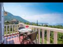 Apartmány a pokoje Villa Bouganvillea - sea view & garden: A1 Deluxe (2+1), A2 Superior (2+1), A3 Comfort (2+1), A4 Premium (2+1), R1 Deluxe (2), R2 Comfort (2) Mlini - Riviera Dubrovnik  - Apartmán - A4 Premium (2+1): terasa