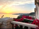 Apartmány a pokoje Villa Bouganvillea - sea view & garden: A1 Deluxe (2+1), A2 Superior (2+1), A3 Comfort (2+1), A4 Premium (2+1), R1 Deluxe (2), R2 Comfort (2) Mlini - Riviera Dubrovnik  - Apartmán - A4 Premium (2+1): výhled z terasy