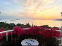 Apartmány a pokoje Villa Bouganvillea - sea view & garden: A1 Deluxe (2+1), A2 Superior (2+1), A3 Comfort (2+1), A4 Premium (2+1), R1 Deluxe (2), R2 Comfort (2) Mlini - Riviera Dubrovnik  - Pokoj - R2 Comfort (2): výhled z terasy