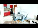 Apartmány Josef - seaview A2(3+2) crveni, A3(3+2) plavi Veli Rat - Ostrov Dugi otok  - Apartmán - A2(3+2) crveni: kuchyně a jídelna
