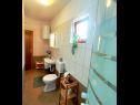 Apartmány Josef - seaview A2(3+2) crveni, A3(3+2) plavi Veli Rat - Ostrov Dugi otok  - Apartmán - A2(3+2) crveni: koupelna s WC