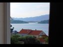 Apartmány Krila - cozy and seaview : A1(2+2), A2(2+1), A3(4+1) Lumbarda - Ostrov Korčula  - Apartmán - A2(2+1): výhled z okna