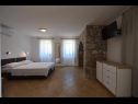 Apartmány Insula Insule - rustic & peaceful: SA1(2+1), SA2(2+1) Skrbčići - Ostrov Krk  - Studio apartmán - SA1(2+1): ložnice