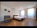 Apartmány Insula Insule - rustic & peaceful: SA1(2+1), SA2(2+1) Skrbčići - Ostrov Krk  - Studio apartmán - SA1(2+1): ložnice