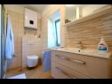 Apartmány Insula Insule - rustic & peaceful: SA1(2+1), SA2(2+1) Skrbčići - Ostrov Krk  - Studio apartmán - SA2(2+1): koupelna s WC